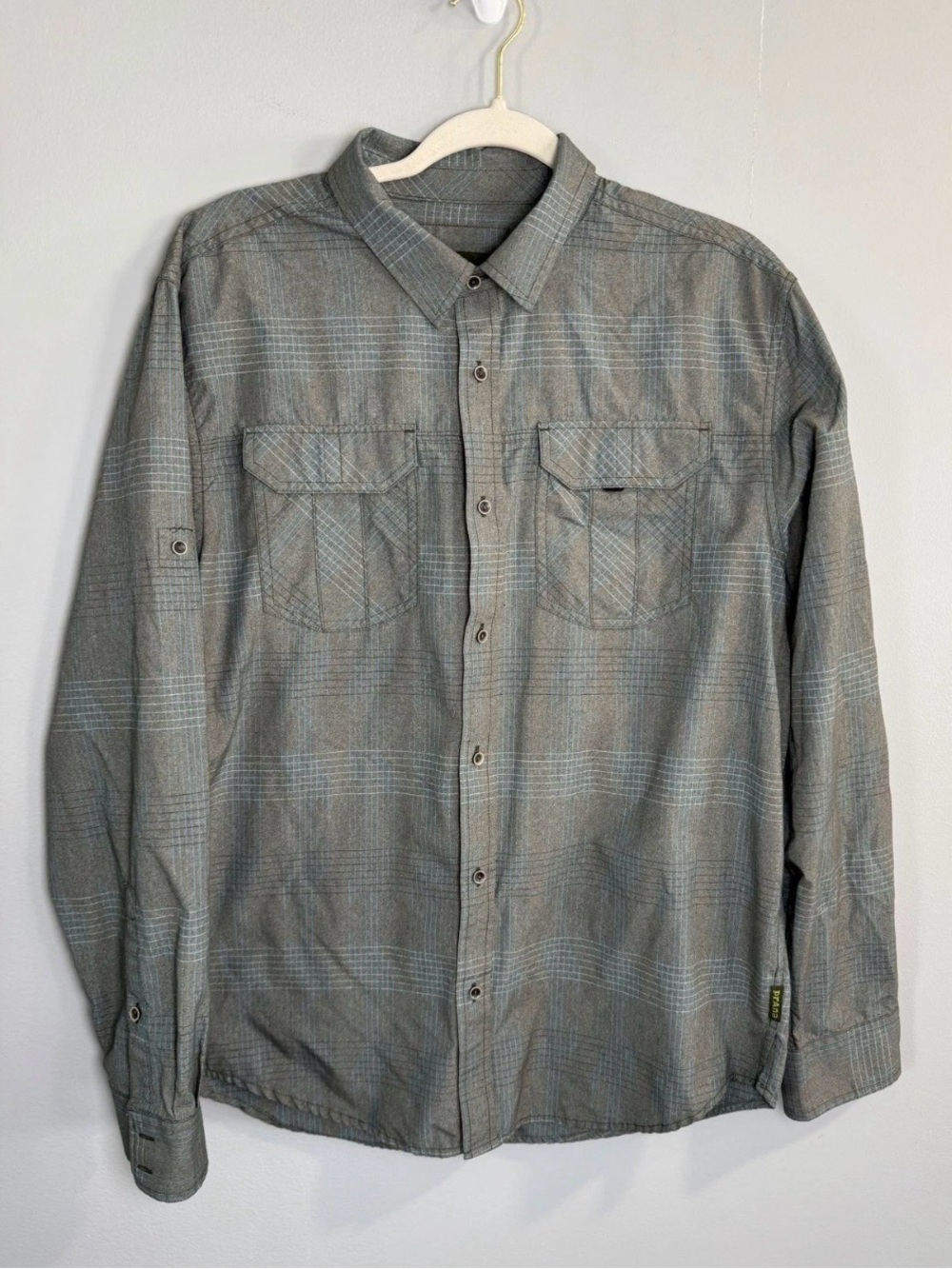 PrAna L/S Button Up -Sz L
